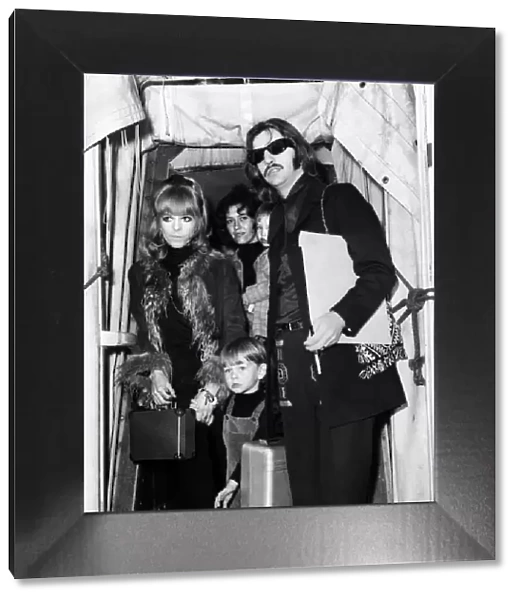The Beatles. Beatles drummer Ringo Starr at London Airport May 1969