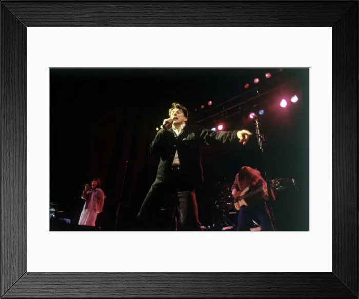 Framed Print : Ricky Ross lead singer of the Deacon Blue seen here perform at the Rock Against the Poll Framed Print : Ricky Ross lead singer of the Deacon Blue seen here perform at the Rock Against the Poll