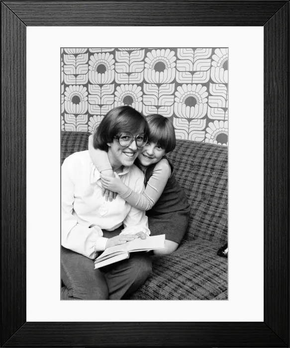 Framed Print : Kate Williams, TV Actress, at home in Woodford Bridge, also pictured Framed Print : Kate Williams, TV Actress, at home in Woodford Bridge, also pictured
