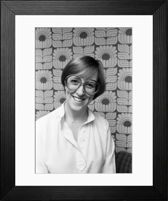 Framed Print : Kate Williams, TV Actress, at home in Woodford Bridge, also pictured