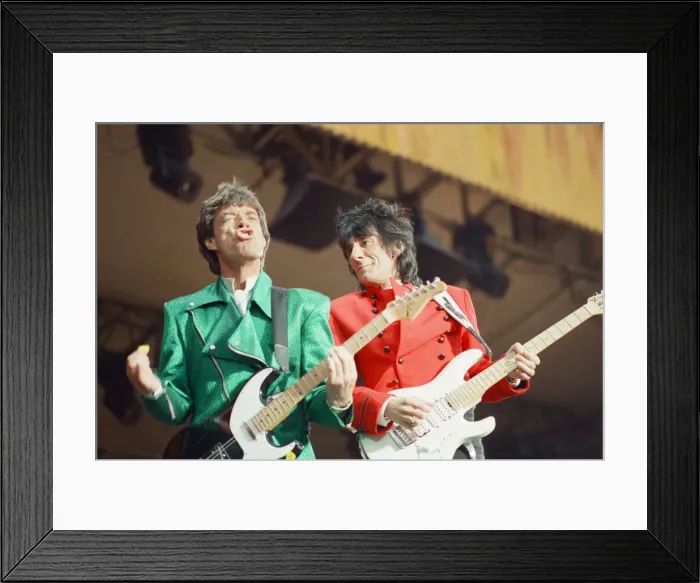 Framed Print : The Rolling Stones performing at Wembley Stadium, London, England Framed Print : The Rolling Stones performing at Wembley Stadium, London, England