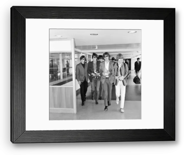 Framed Print : The Rolling Stones leaving for a month long tour of America Framed Print : The Rolling Stones leaving for a month long tour of America