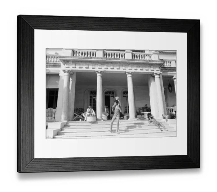 Framed Print : The Rolling Stones in the South of France. Keith Richard with his son Marlon Framed Print : The Rolling Stones in the South of France. Keith Richard with his son Marlon
