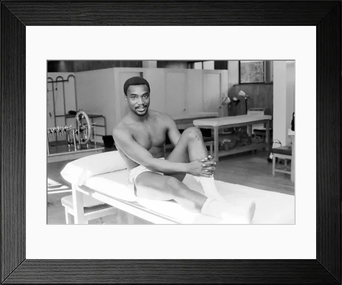 Framed Print : Laurie Cunningham pictured on medical table the Bernabeu Stadium Framed Print : Laurie Cunningham pictured on medical table the Bernabeu Stadium