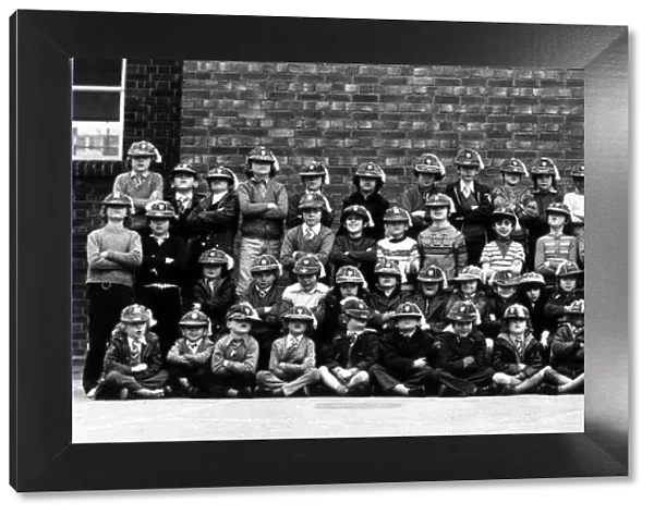 Bobby Moore Football Player of England, Feb 1973 with ninety nine young children
