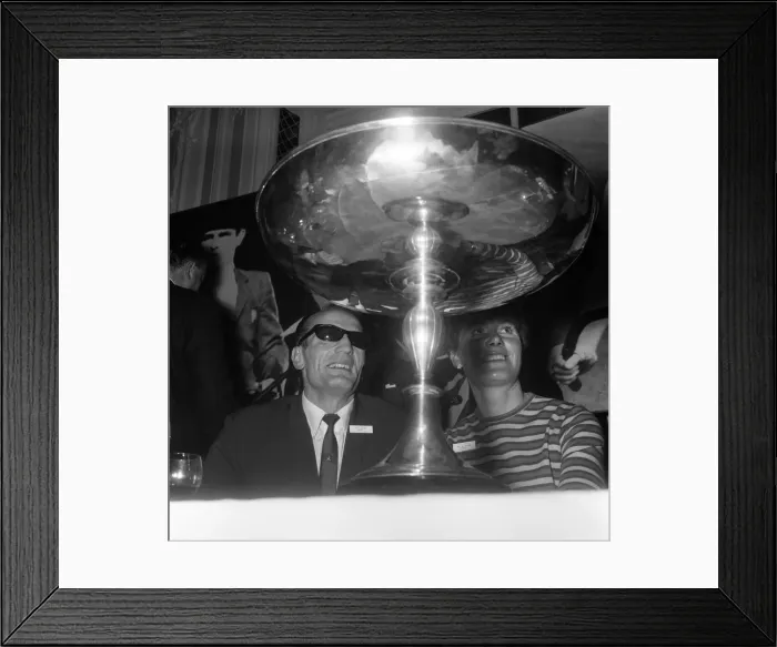 Framed Print : Beryl Burton & Henry Cooper, presented with Top Sportsman Framed Print : Beryl Burton & Henry Cooper, presented with Top Sportsman