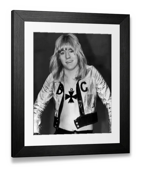 Framed Print : Brian Connolly of the pop group The Sweet, pictured here on news of a No