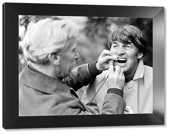 Bill Travers seen here being made up as Snout on the set of Peter Halls film '