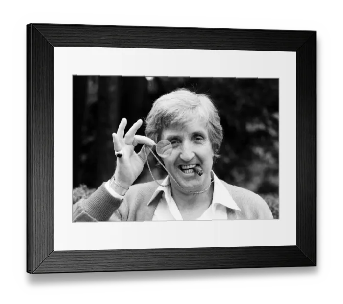 Framed Print : John Bond, Manchester City Football Manager, wearing monacle, May 1981