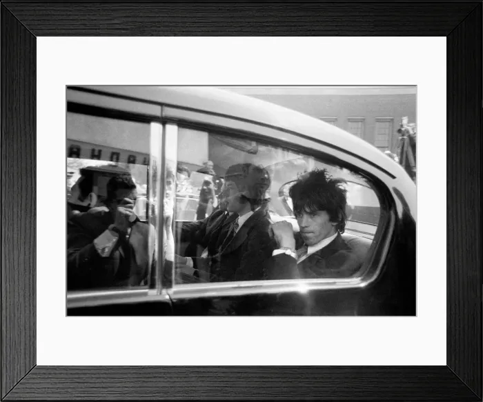 Framed Print : Rolling Stones: Mick Jagger and Keith Richards on 10th May 1967 on their way to Framed Print : Rolling Stones: Mick Jagger and Keith Richards on 10th May 1967 on their way to