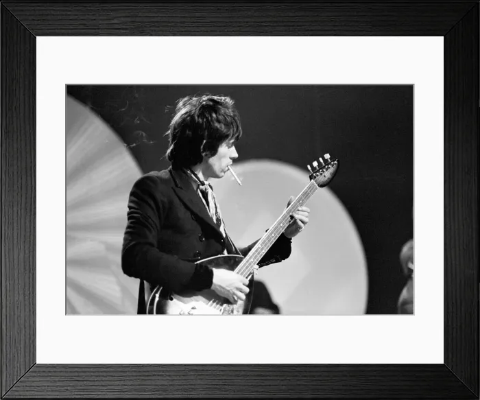 Framed Print : The Rolling Stones: 22nd January 1967 Keith Richards during their appearance on Sunday Framed Print : The Rolling Stones: 22nd January 1967 Keith Richards during their appearance on Sunday