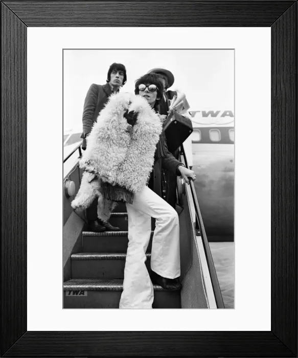 Framed Print : The Rolling Stones leaving Heathrow Airport, London for New York on Thursday 12 January Framed Print : The Rolling Stones leaving Heathrow Airport, London for New York on Thursday 12 January