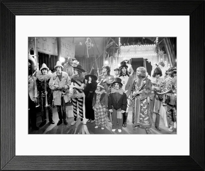 Framed Print : The Rolling Stones Rock n Roll Circus TV special, Intertel Studios