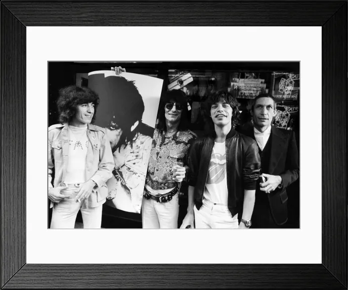 Framed Print : The Rolling Stones without Keith Richard launched their new record Framed Print : The Rolling Stones without Keith Richard launched their new record