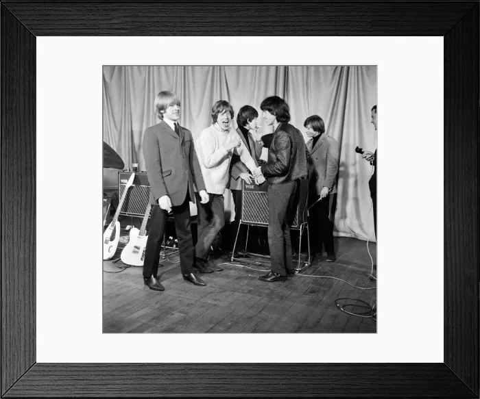 Framed Print : Rolling Stones before their performance at the ABC Theatre in Belfast 6th January 1965 Framed Print : Rolling Stones before their performance at the ABC Theatre in Belfast 6th January 1965