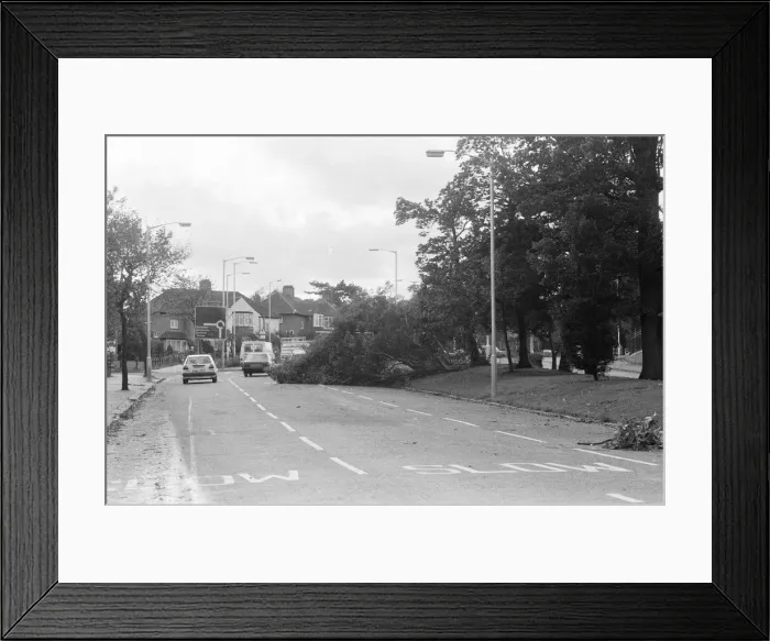 Framed Print : The 1987 Great Storm occurred on the night of 15 ? 16th October 1987