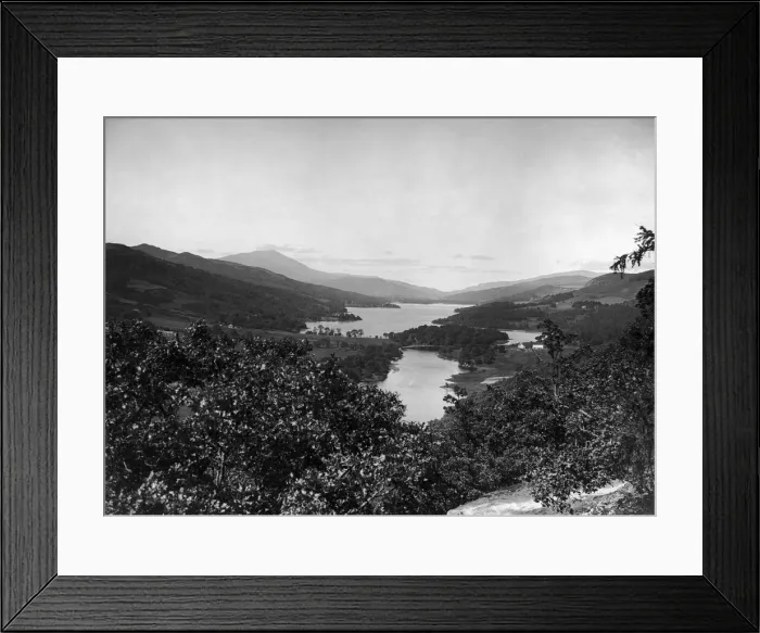 Framed Print : The Queens view looking west along Loch Tummel is a popular beauty spot