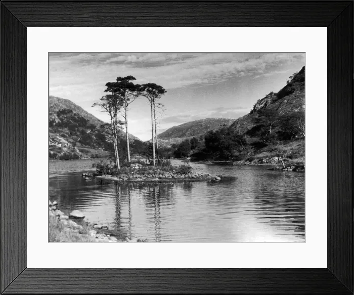 Framed Print : One of the small tree covered island on Loch Eilt Circa 1950 Framed Print : One of the small tree covered island on Loch Eilt Circa 1950