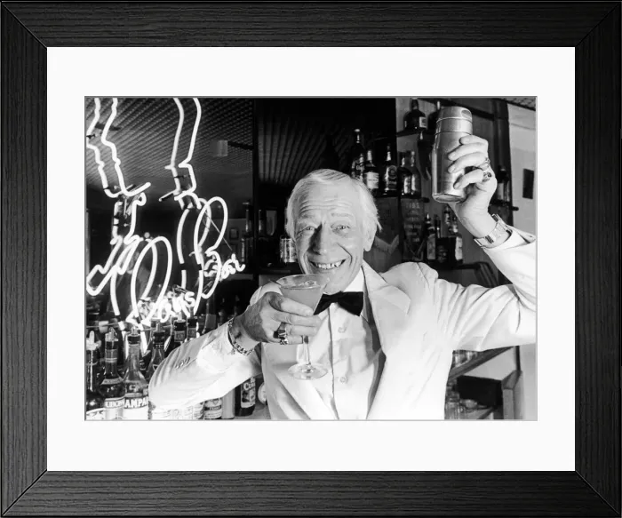 Framed Print : Ray Rastall, the undisputed King of Cocktails, at Rays Bar, the Hotel Leofric Framed Print : Ray Rastall, the undisputed King of Cocktails, at Rays Bar, the Hotel Leofric