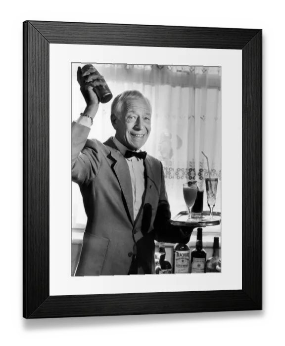 Framed Print : Ray Rastall, the undisputed King of Cocktails, at Rays Bar, the Hotel Leofric Framed Print : Ray Rastall, the undisputed King of Cocktails, at Rays Bar, the Hotel Leofric