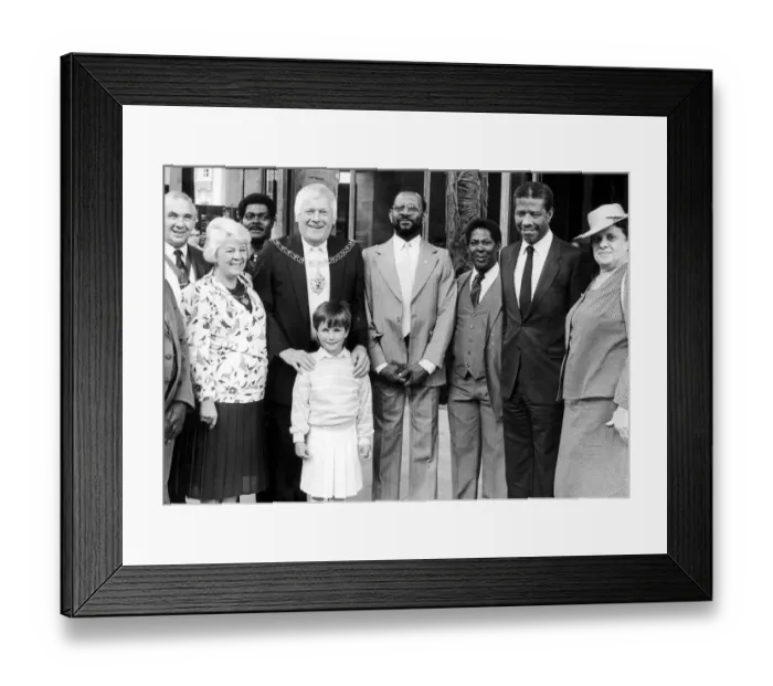 Framed Print : Jamaican High Commissioner Herbert Walker and his wife (right