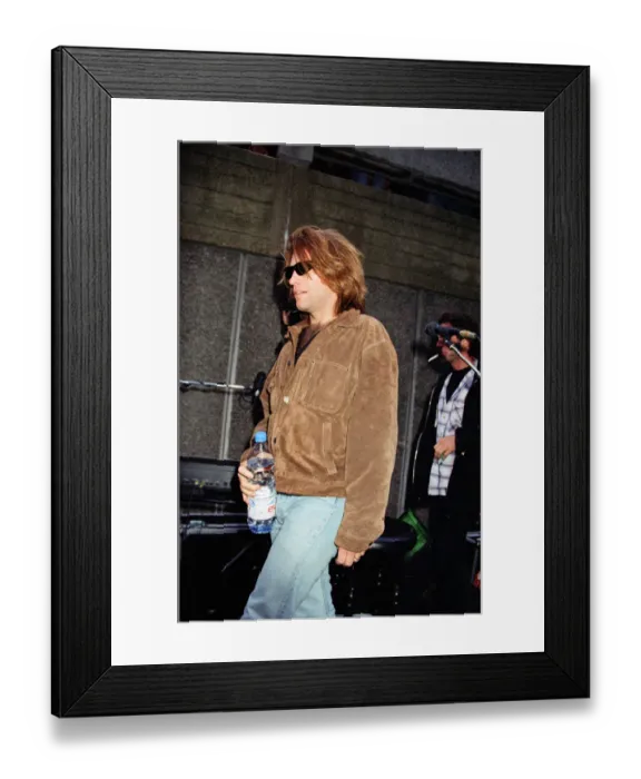 Framed Print : Bon Jovi brought the walkways of Londons South Bank to a standstill when they played Framed Print : Bon Jovi brought the walkways of Londons South Bank to a standstill when they played