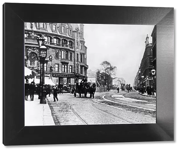 Sauchiehall Street, Charing Cross, Glasgow. circa 1890