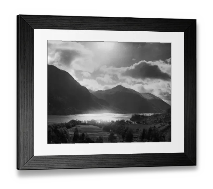 Framed Print : Loch Shiel, Glenfinnan with Meall a Bhainne and the Meall Doire Na Mnatha hills in Framed Print : Loch Shiel, Glenfinnan with Meall a Bhainne and the Meall Doire Na Mnatha hills in