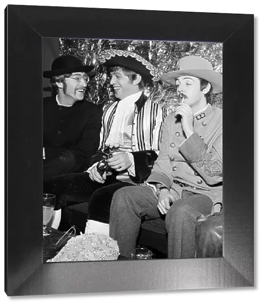 John Lennon, Georgie Fame and Paul McCartney at the fancy dress 21st birthday party