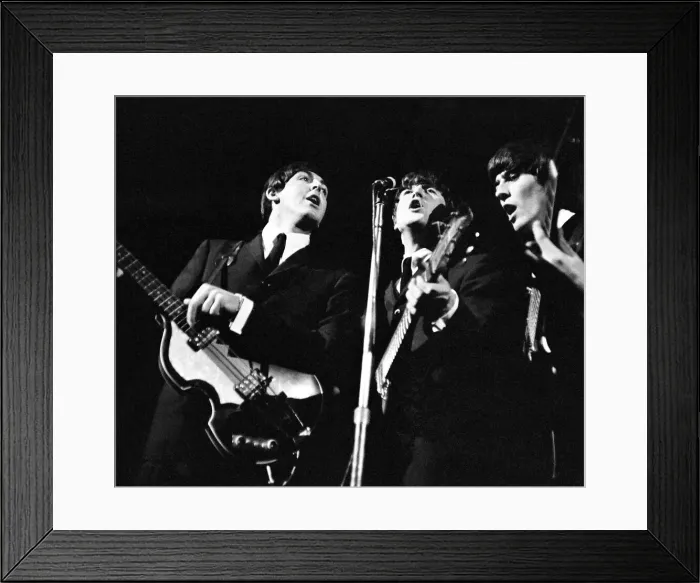 Framed Print : Beatles on stage November 1964