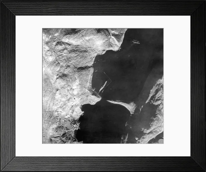 Framed Print : A German battleship Tirpitz seen here after attack by Royal Navy midget submarine in Framed Print : A German battleship Tirpitz seen here after attack by Royal Navy midget submarine in