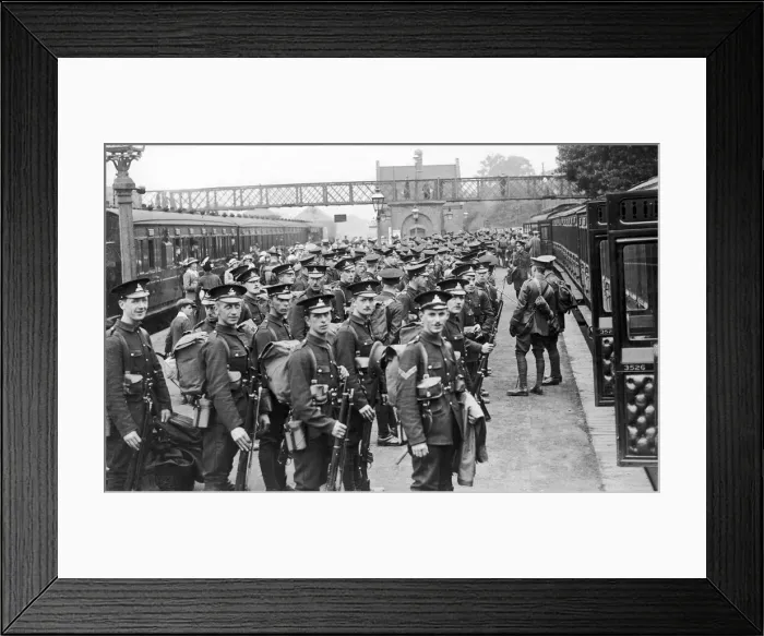 Framed Print : The 2nd City Battalion (Birmingham), The Warwickshire Regiment Framed Print : The 2nd City Battalion (Birmingham), The Warwickshire Regiment