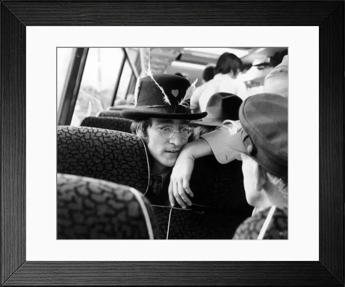 Framed Print : John Lennon as The Beatles set out on their celebrated tour of the West Country 11th Framed Print : John Lennon as The Beatles set out on their celebrated tour of the West Country 11th