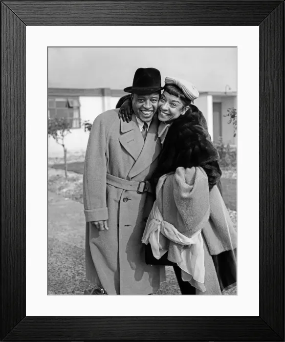 Framed Print : Here is the American vibe king and jazz player, Lionel Hampton Framed Print : Here is the American vibe king and jazz player, Lionel Hampton