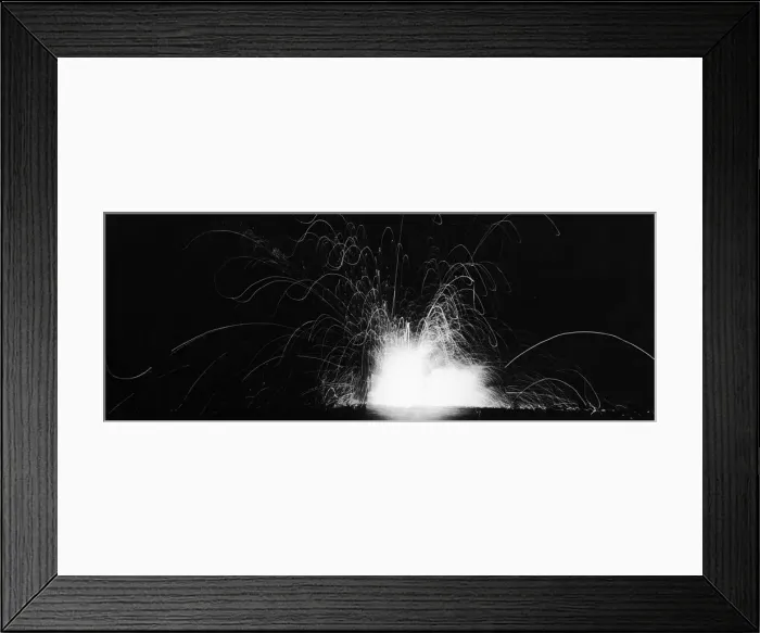 Framed Print : A star shell seen here bursting at night near our lines on the Somme. 30th March 1916 Framed Print : A star shell seen here bursting at night near our lines on the Somme. 30th March 1916