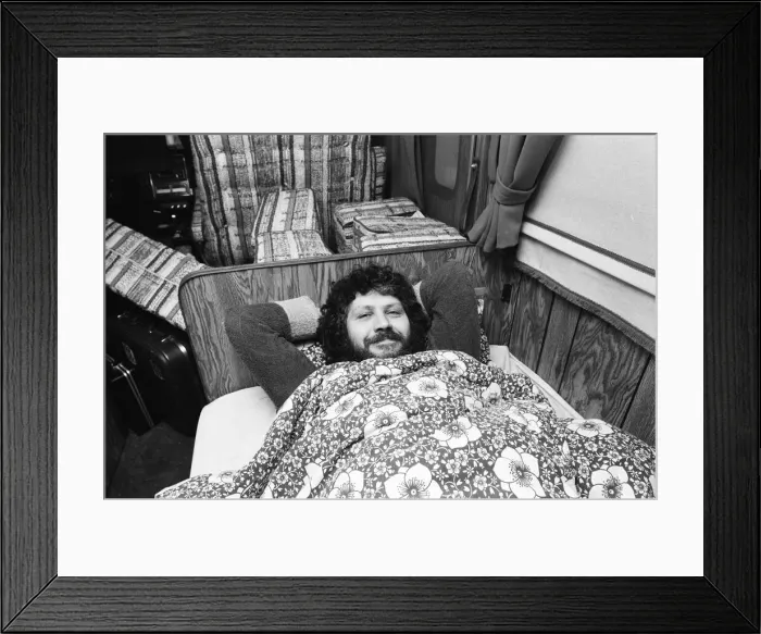 Framed Print : Dave Lee Travis, BBC Radio One DJ takes his show on the road, 6th December 1980 Framed Print : Dave Lee Travis, BBC Radio One DJ takes his show on the road, 6th December 1980