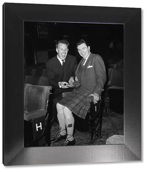 Y2K Bruce Forsyth 1960 Bruce Forsyth with comedian Andy Stewart at rehearsals for