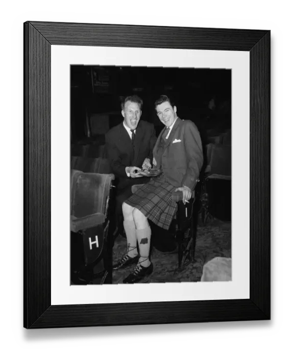 Framed Print : Y2K Bruce Forsyth 1960 Bruce Forsyth with comedian Andy Stewart at rehearsals for