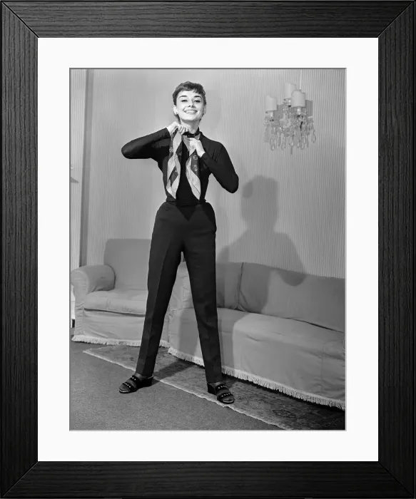 Framed Print : Audrey Hepburn, actress, May 1953 Framed Print : Audrey Hepburn, actress, May 1953