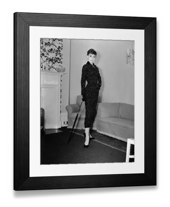 Framed Print : Audrey Hepburn, actress, May 1953 Framed Print : Audrey Hepburn, actress, May 1953