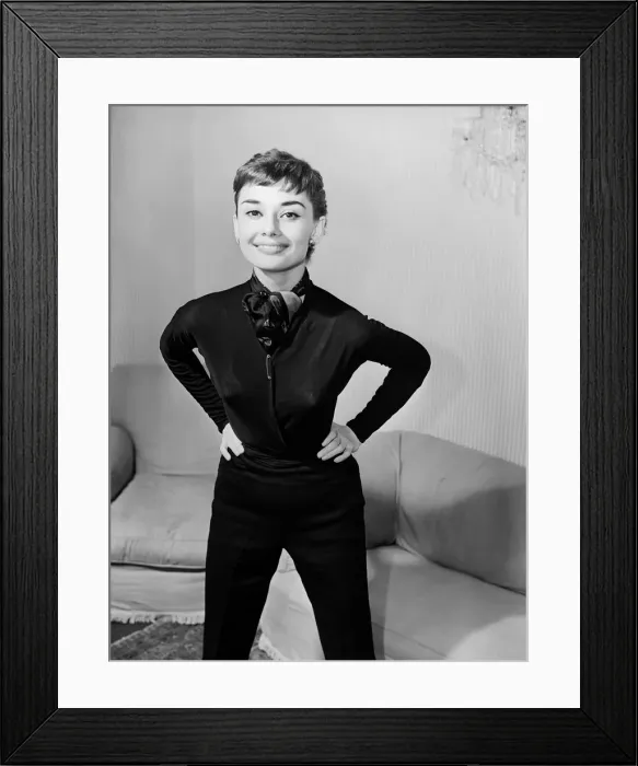 Framed Print : Audrey Hepburn, actress, May 1953 Framed Print : Audrey Hepburn, actress, May 1953