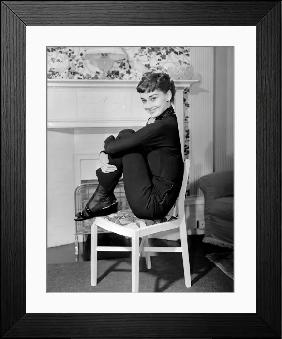 Framed Print : Audrey Hepburn, actress, May 1953 Framed Print : Audrey Hepburn, actress, May 1953