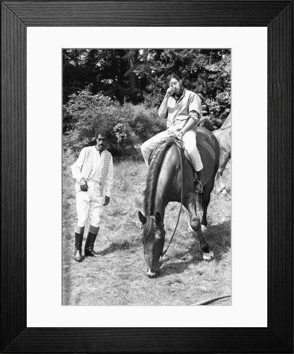 Framed Print : Sammy Davis Junior sulks after his tiff with Director Jerry Lewis on location of Framed Print : Sammy Davis Junior sulks after his tiff with Director Jerry Lewis on location of