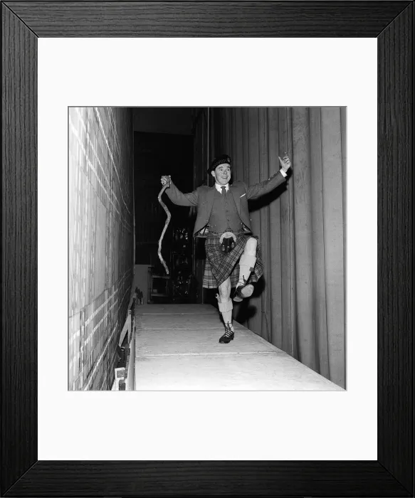 Framed Print : Andy Stewart Scottish entertainer in traditional outfit wearing kilt 20  /  7  /  62