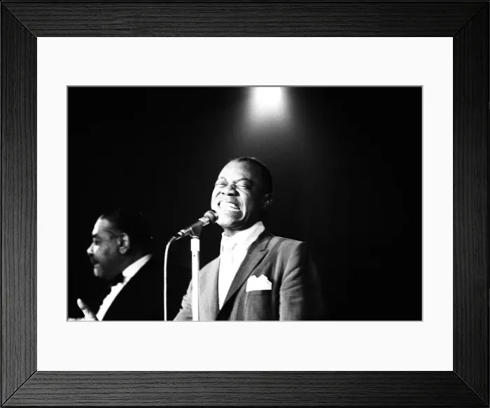 Framed Print : Louis Armstrong photographed circa 1968 Framed Print : Louis Armstrong photographed circa 1968