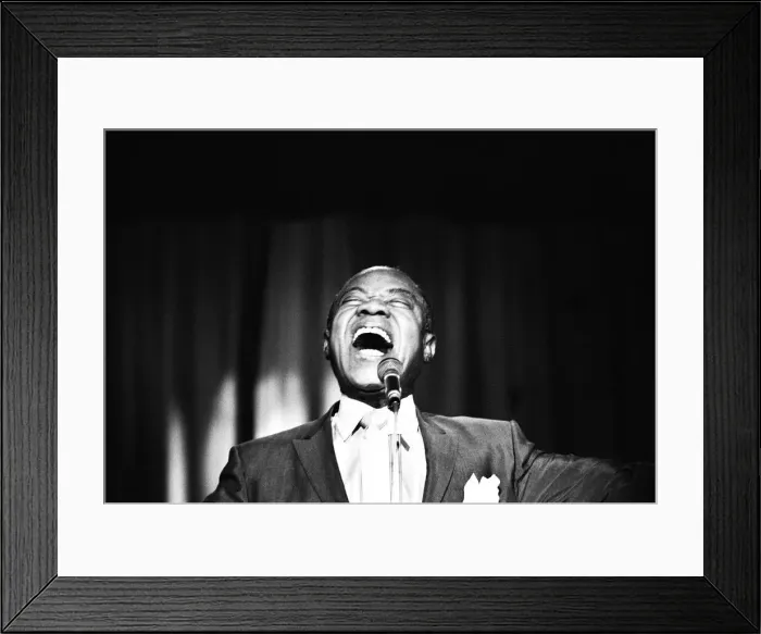 Framed Print : Louis Armstrong photographed circa 1968