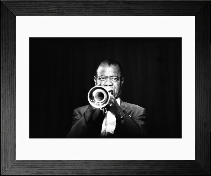 Framed Print : Louis Armstrong photographed circa 1968 Framed Print : Louis Armstrong photographed circa 1968