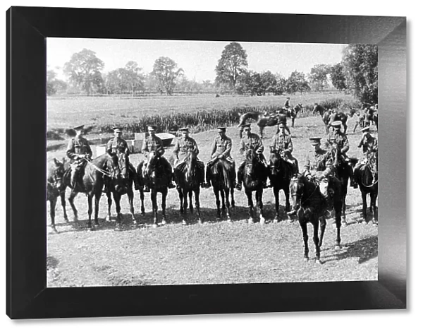 No 1 Squadron B Troop of the South Staffordshire Yeomanry seen here on exercise before