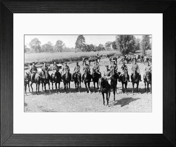 Framed Print : No 1 Squadron B Troop of the South Staffordshire Yeomanry seen here on exercise before Framed Print : No 1 Squadron B Troop of the South Staffordshire Yeomanry seen here on exercise before
