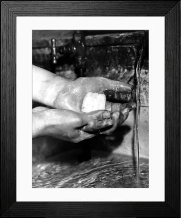 Framed Print : Post World War Two - Second World War - Rationing - People seeking soap rations who Framed Print : Post World War Two - Second World War - Rationing - People seeking soap rations who